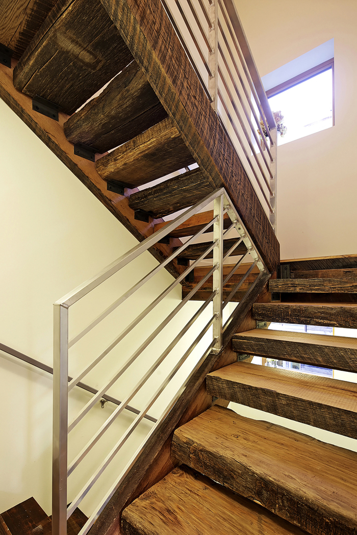 Reclaimed Wood Staircase