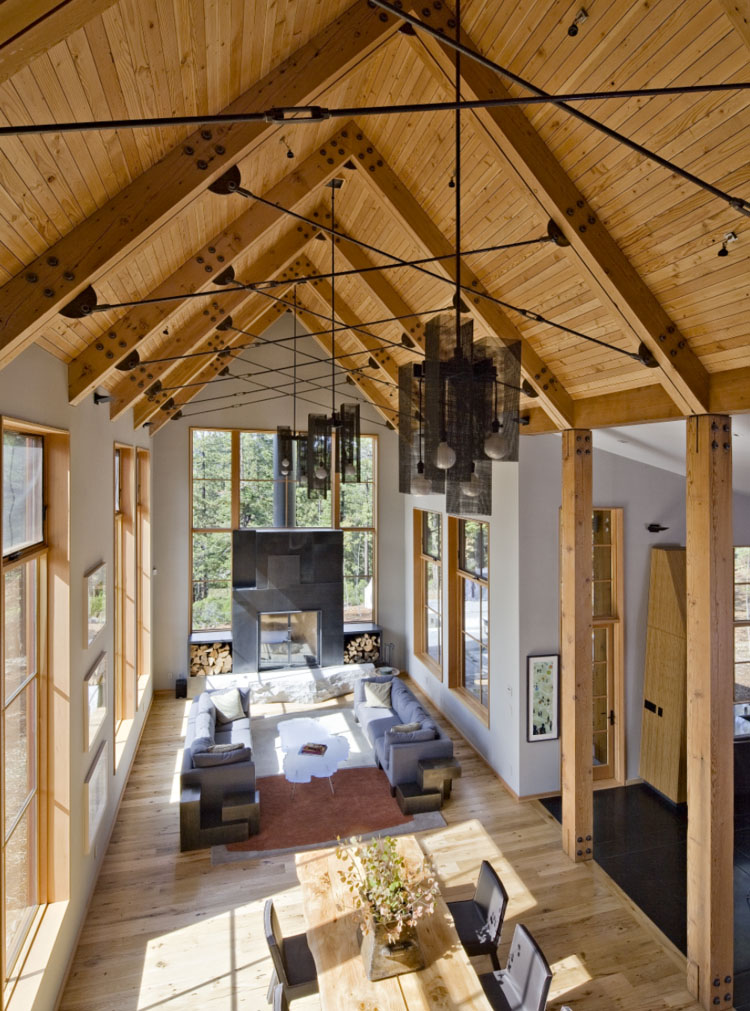 Modern Alpine Home with Timber Framed Roof