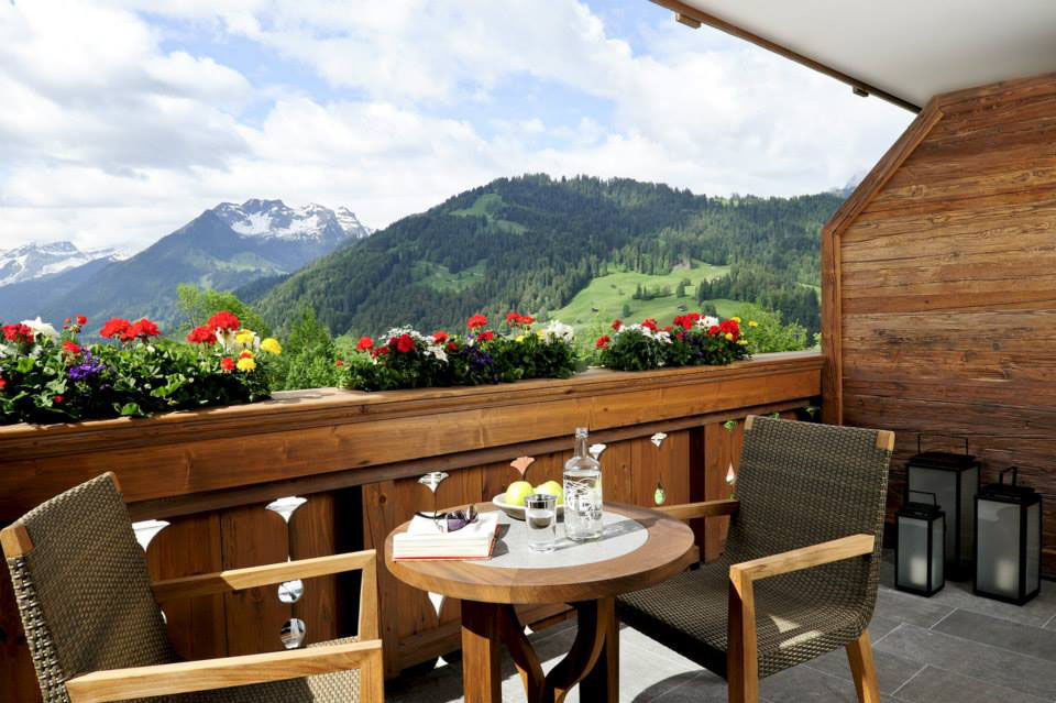 Terrace Balcony with Swiss Mountain View