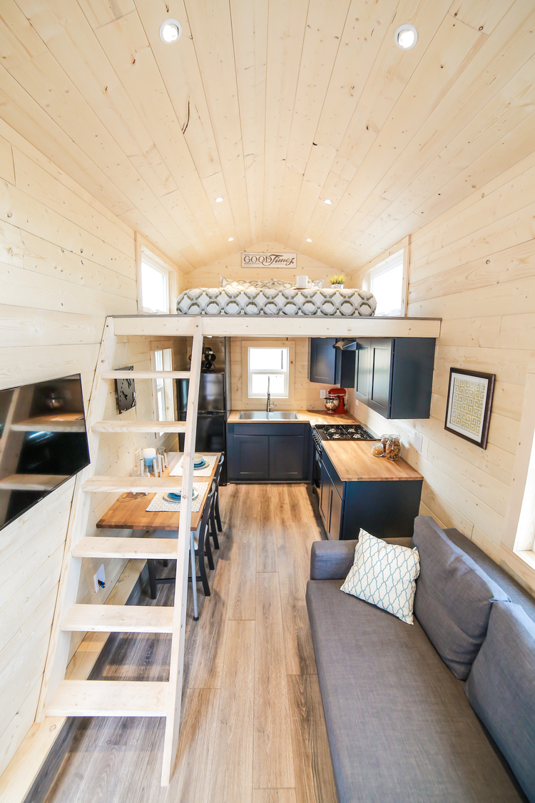  Tiny  Dream Home  On Wheels With Two Sleeping Lofts 