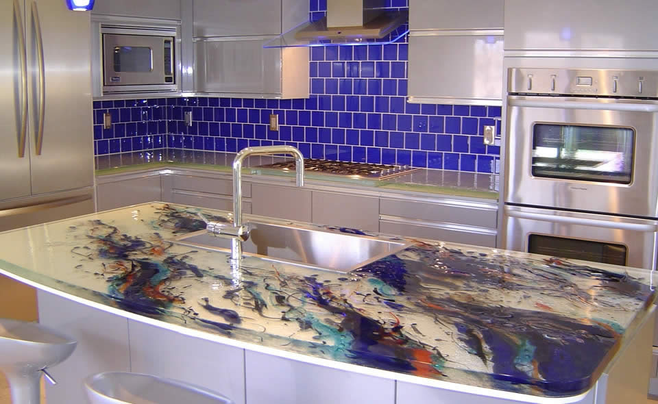 Glass Kitchen Countertops By Thinkglass Idesignarch Interior