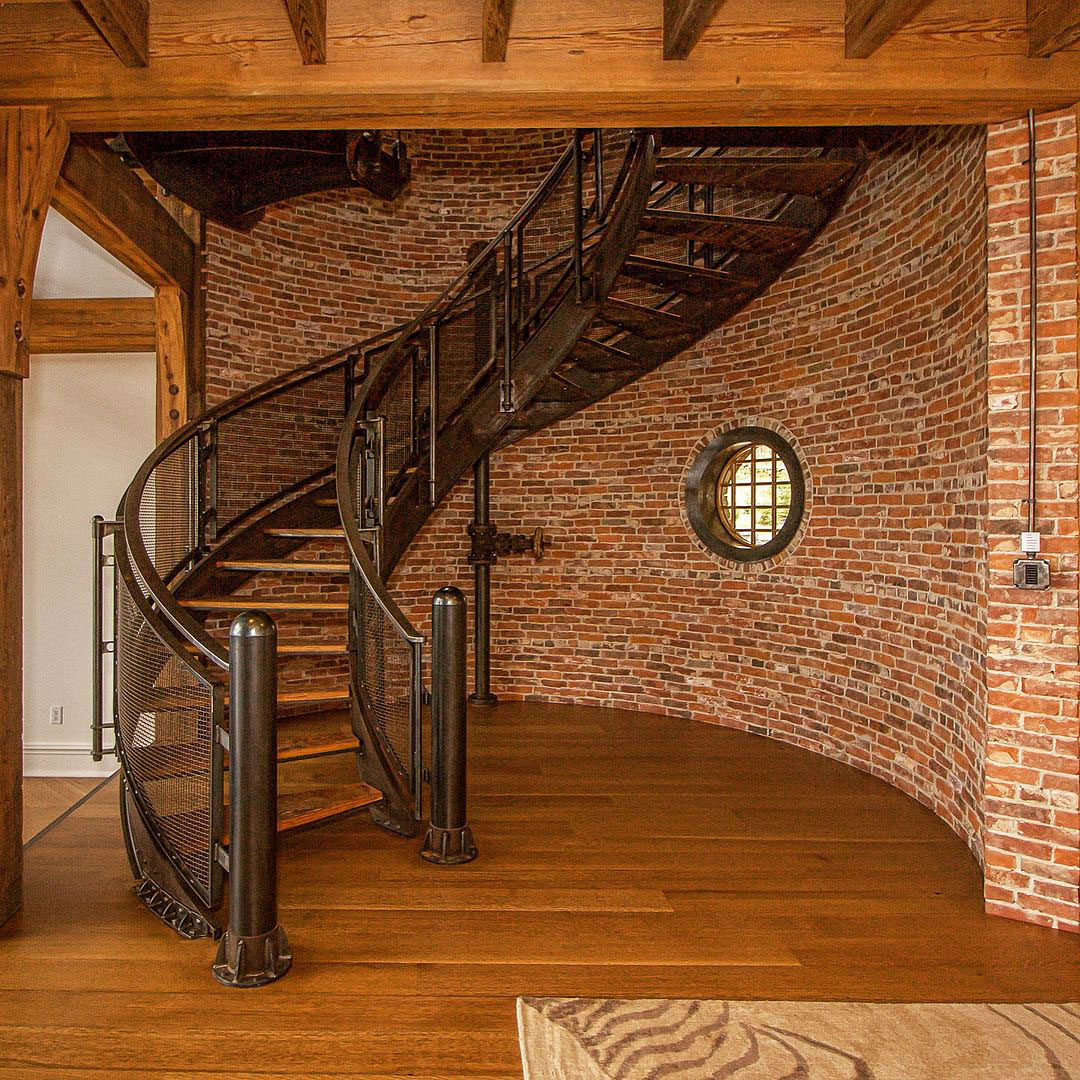 Rustic Spiral Staircase