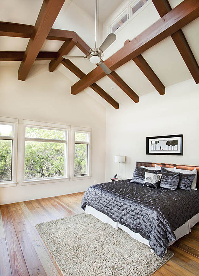 Bedroom with Exposed Timber Beams