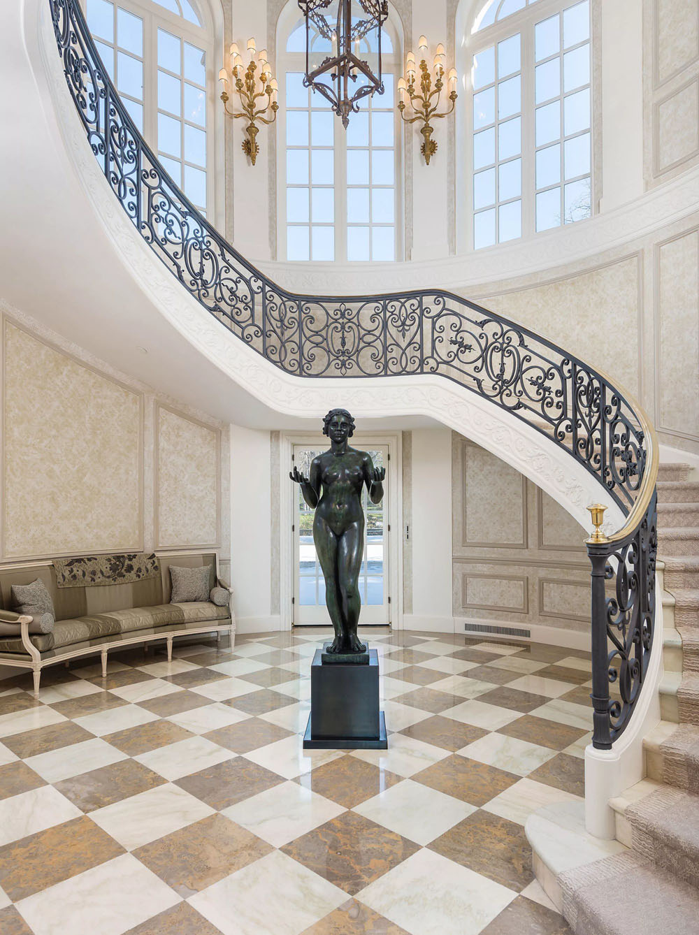 Elegant Curved Staircase