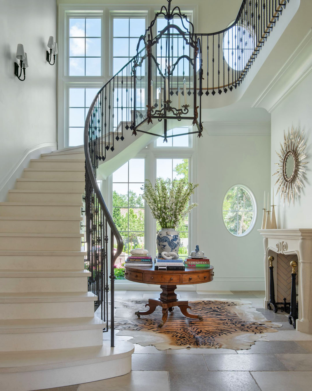 Classic Curved Staircase