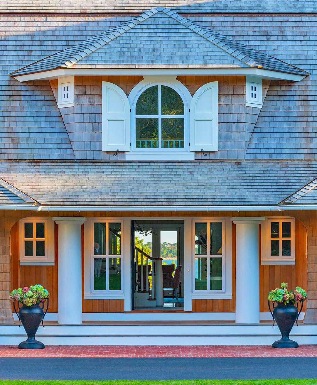 Entry Porch with Stout Columns