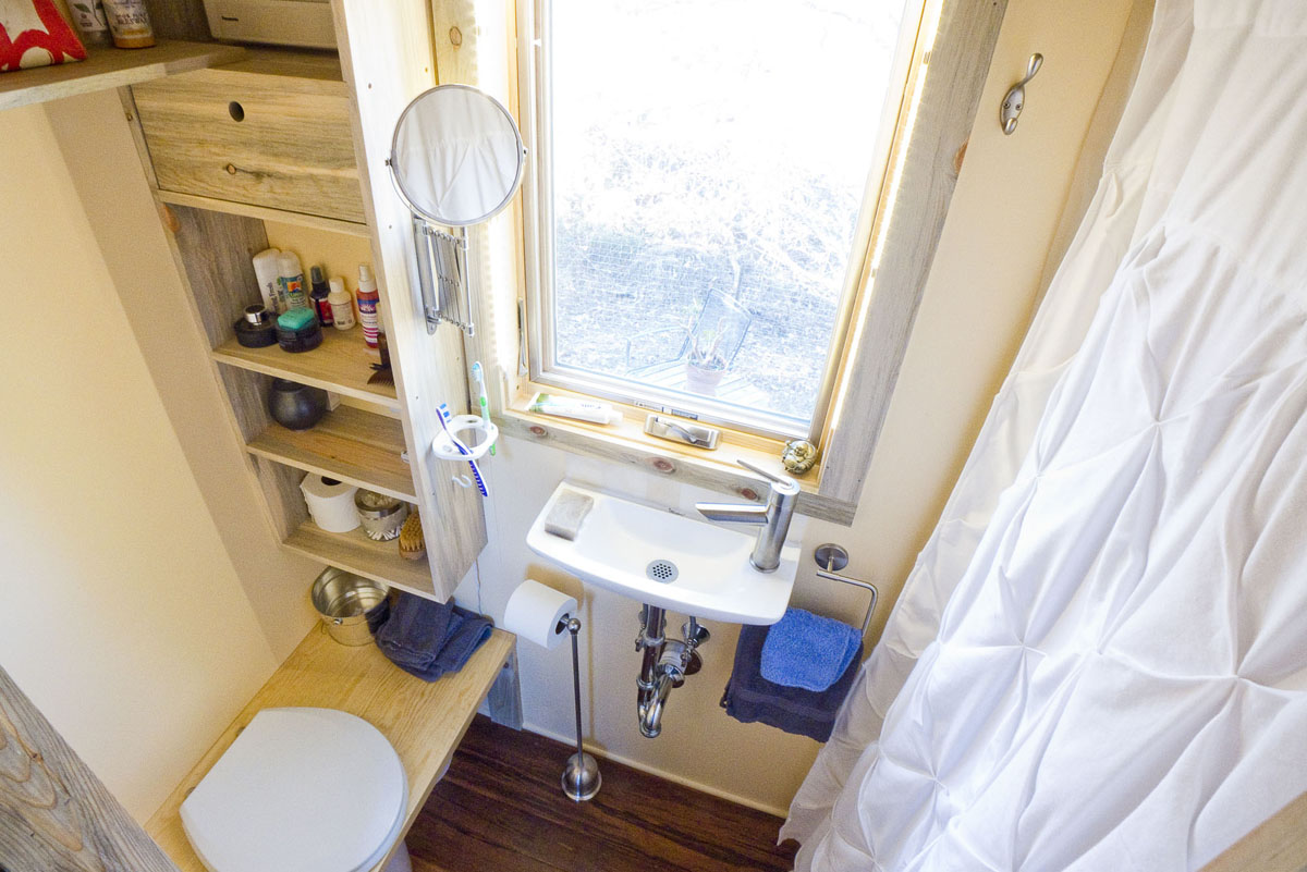 Tiny Mobile Home Bathroom