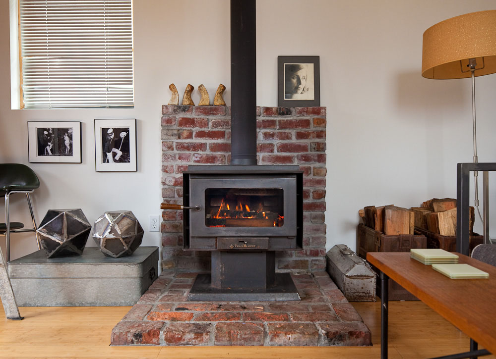 wood-burning stove