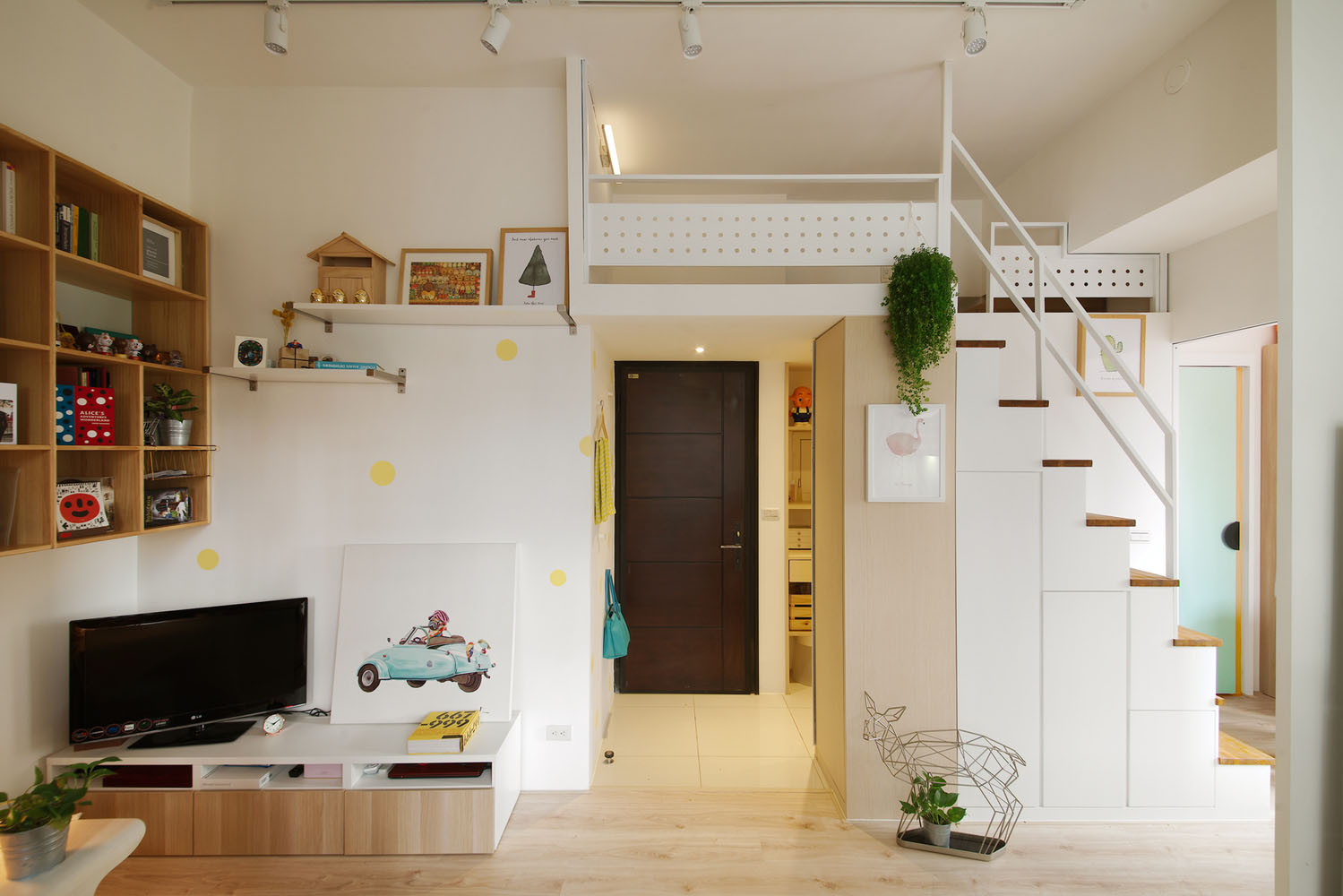 Redesigned Tiny Apartment With Loft Features A Brighter Open Space Idesignarch Interior Design Architecture Interior Decorating Emagazine,Tiny Very Small Kitchen Design Indian Style