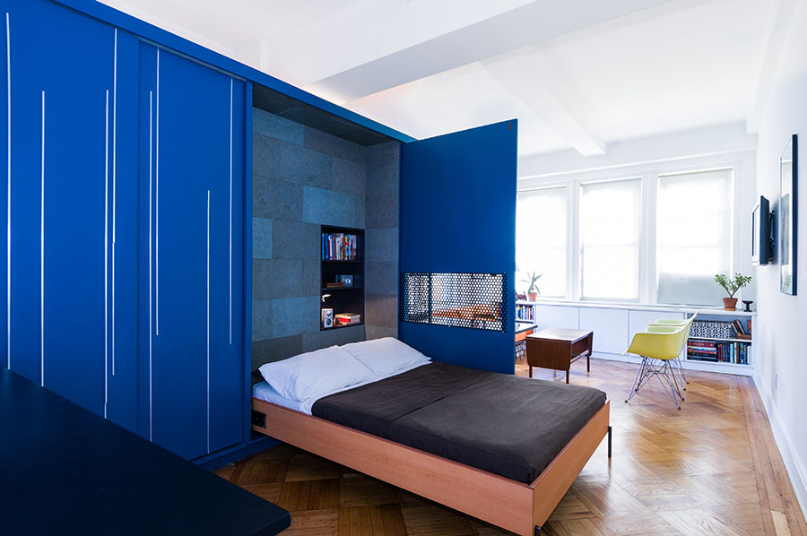 Tiny Unfolding Studio Apartment In Manhattan | iDesignArch | Interior Design,  Architecture & Interior Decorating eMagazine