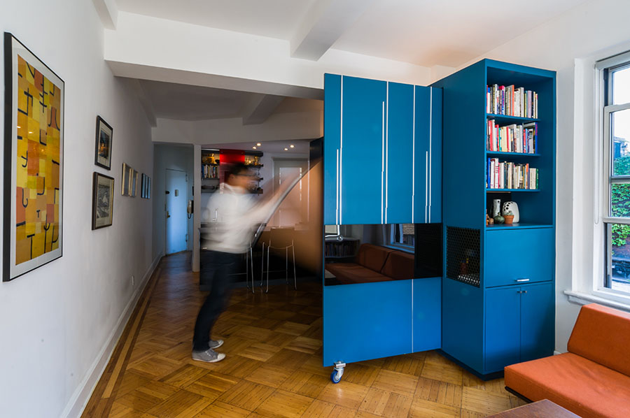 Tiny Unfolding Studio Apartment In Manhattan Idesignarch Interior