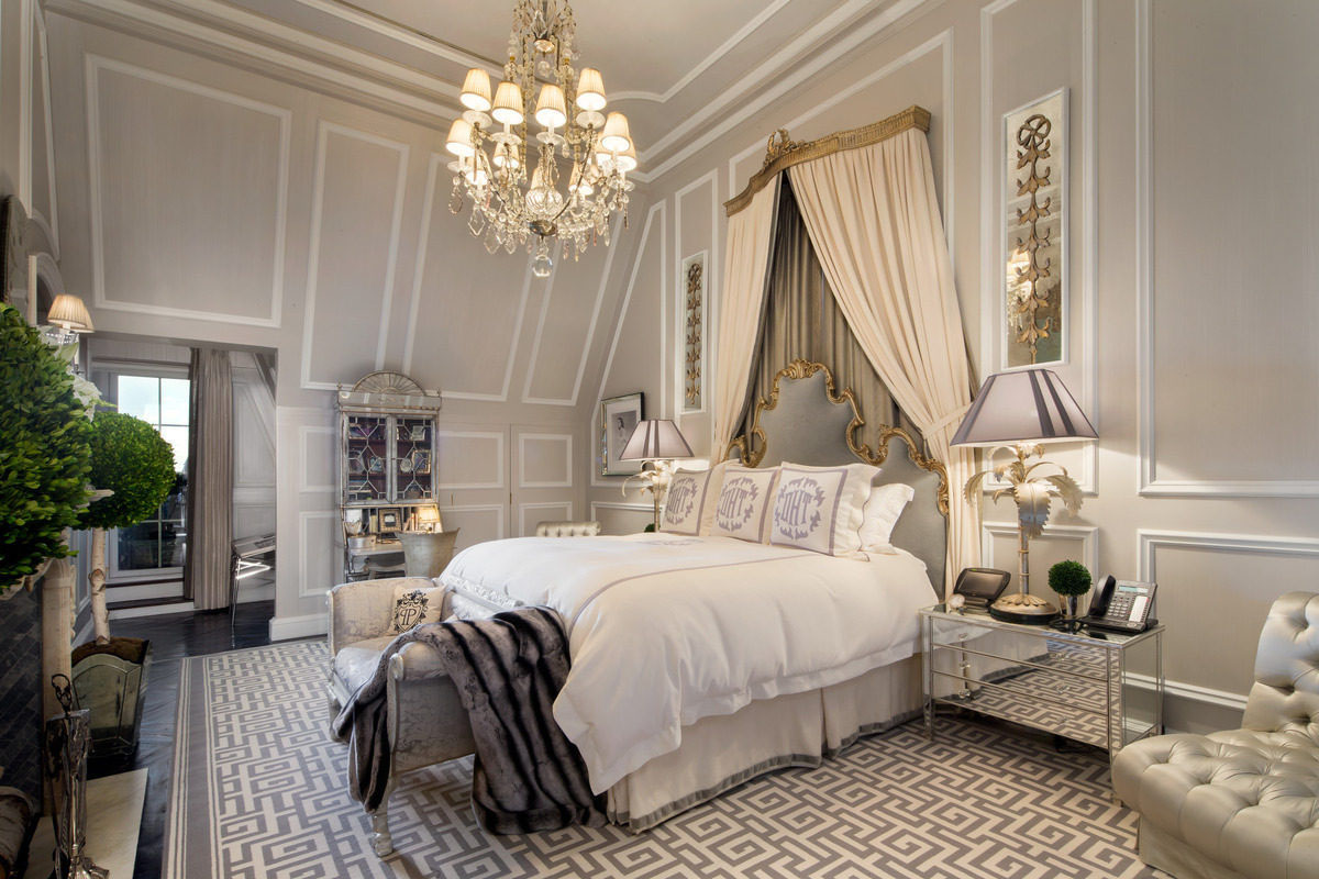 French Inspired Elegant Interior Bedroom Decor