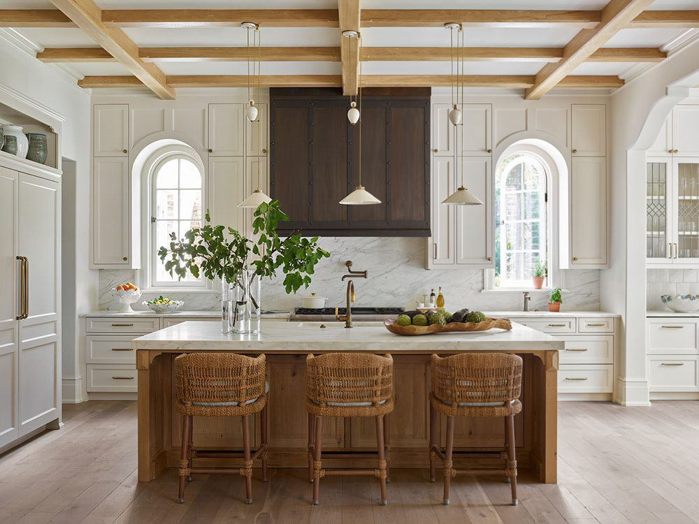 Timeless Kitchen with Arched Windows