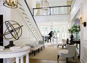 Elegant Entrance Hall of a Luxury Home