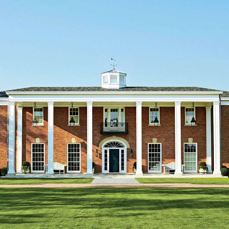 Federal-Style Redbrick Mansion with Octagonal Cupola