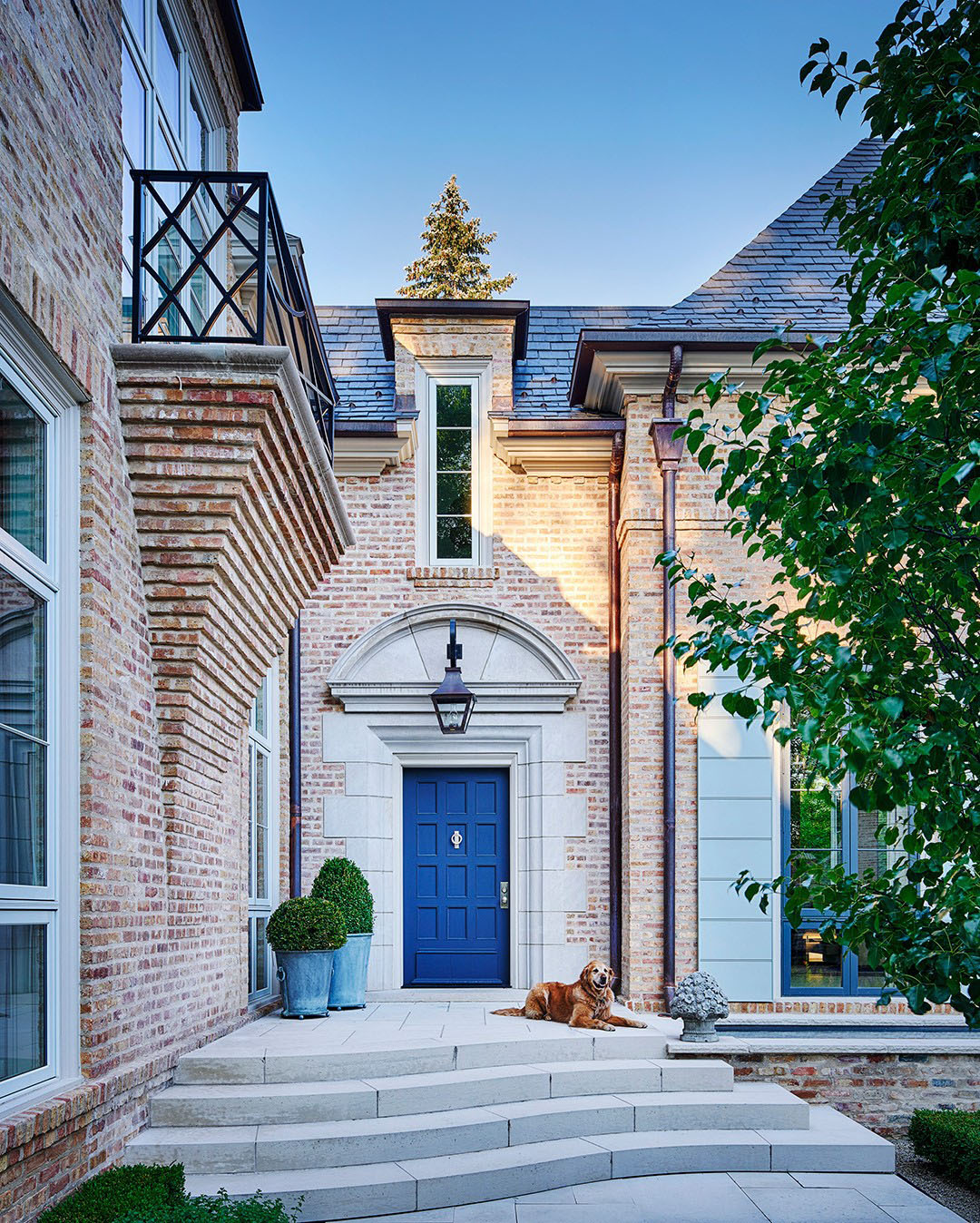 Elegant Brick Luxury Home with Classic Traditional Architecture