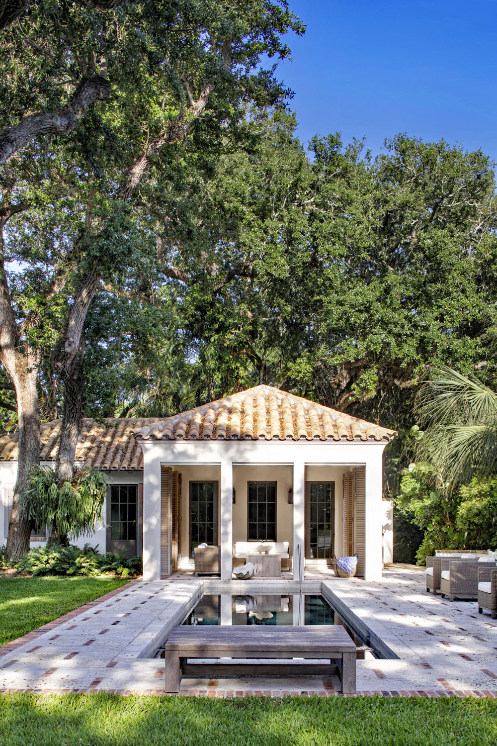 Spanish Colonial Style Pool Pavilion