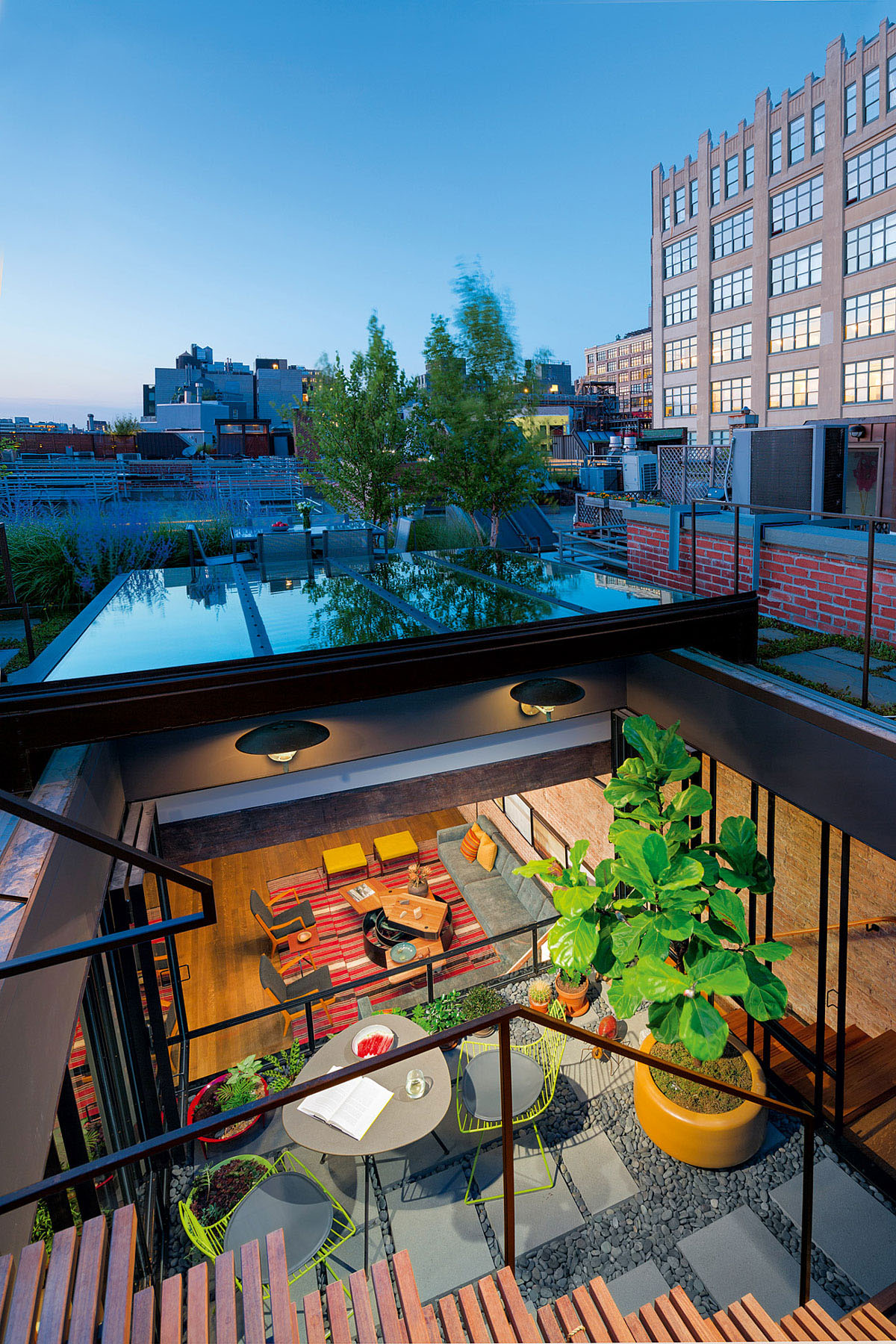  Chic New York City Loft with Roof Garden Terrace