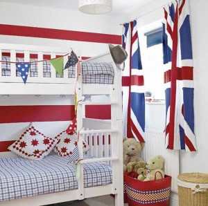 British Theme Bedroom