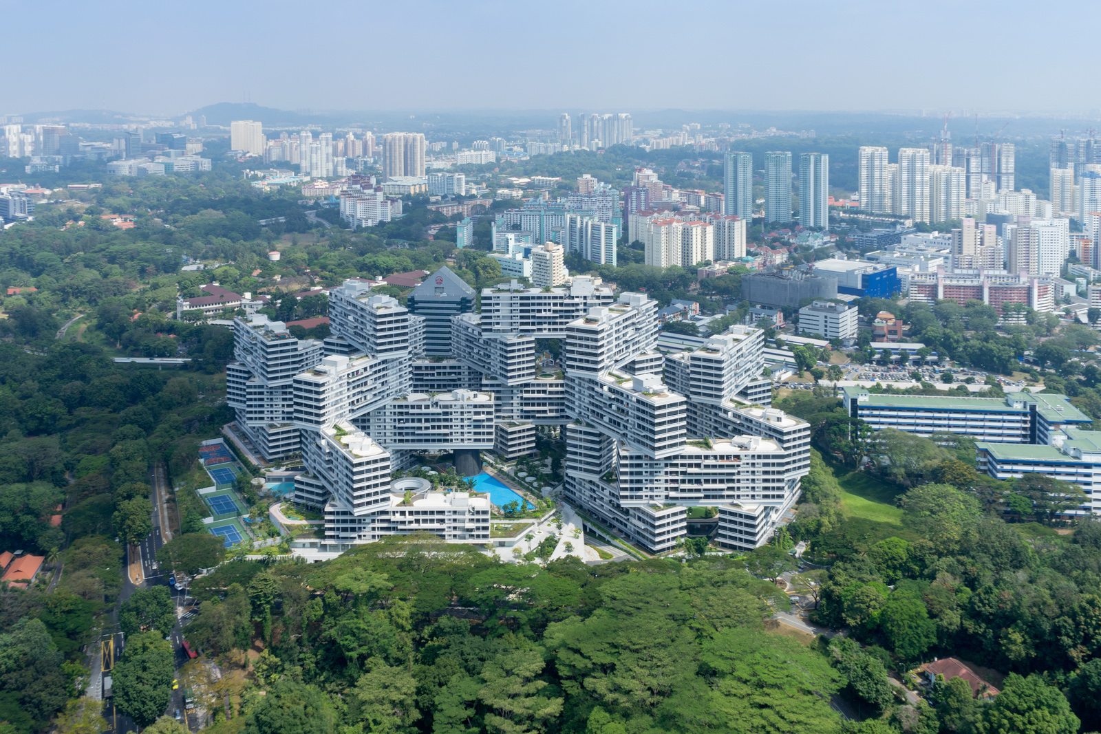 The Interlace Vertical Village Apartment Complex in Singapore