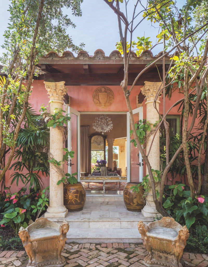 Venetian Corinthian Columns in Loggia