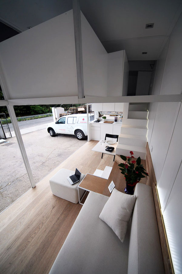 Modern Tiny House with Staircase to Loft