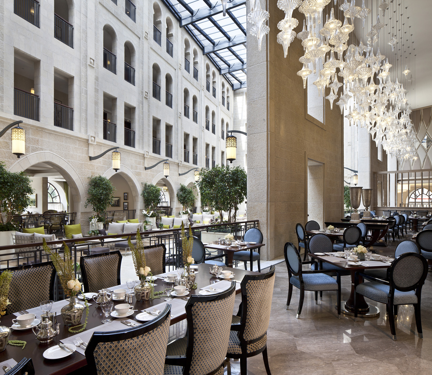 Waldorf Astoria Jerusalem Indoor Terrace Dining Area