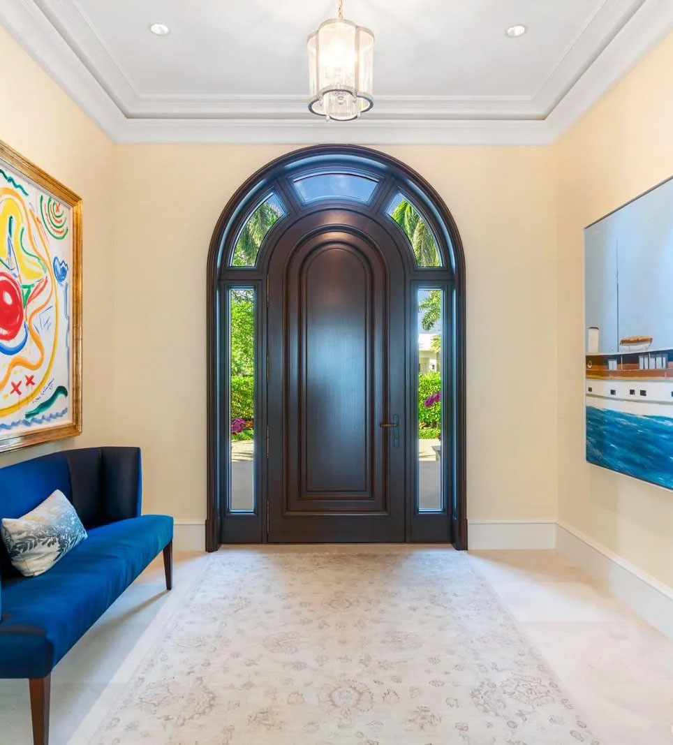 Elegant Arched Front Door