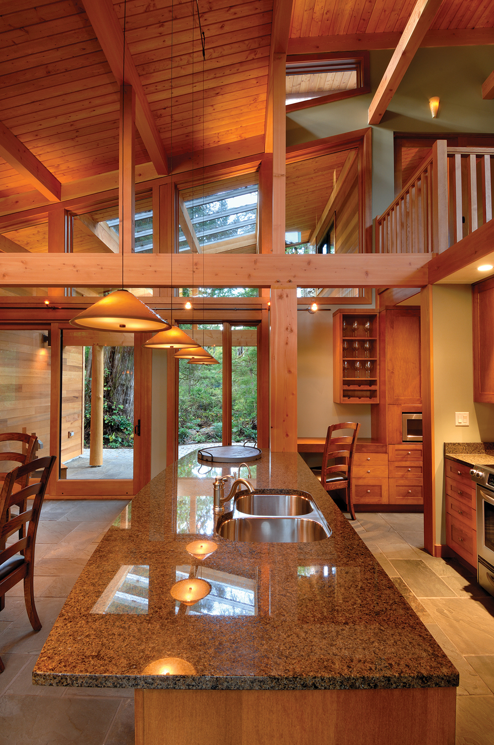 West Coast Style Modern Cedar Timber Cottage On Vancouver Island