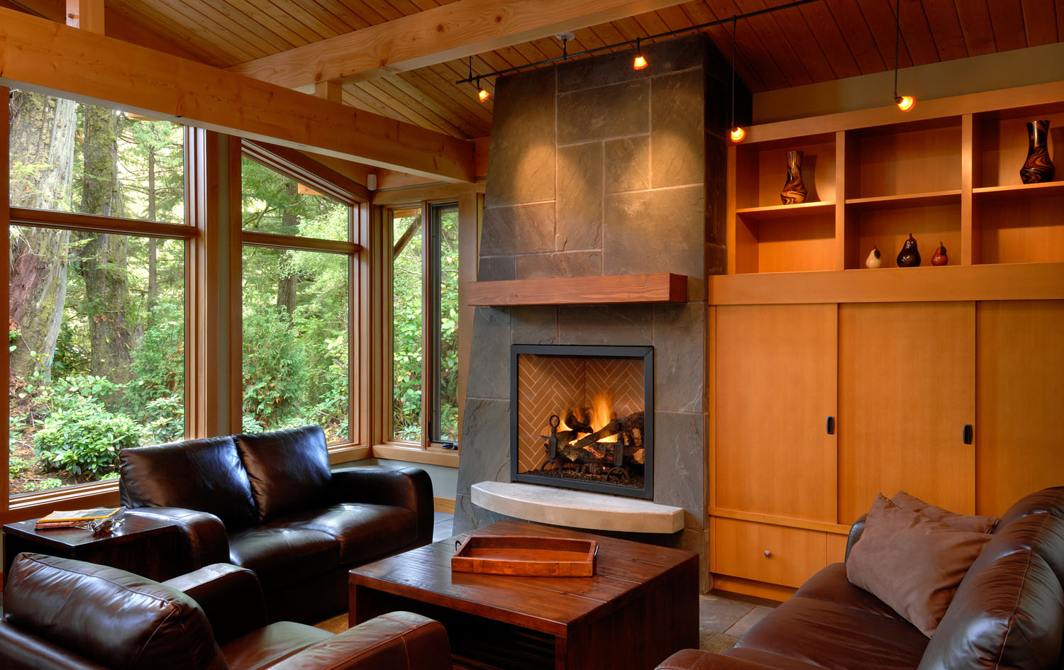 West Coast Style Modern Cedar Timber Cottage On Vancouver ...
