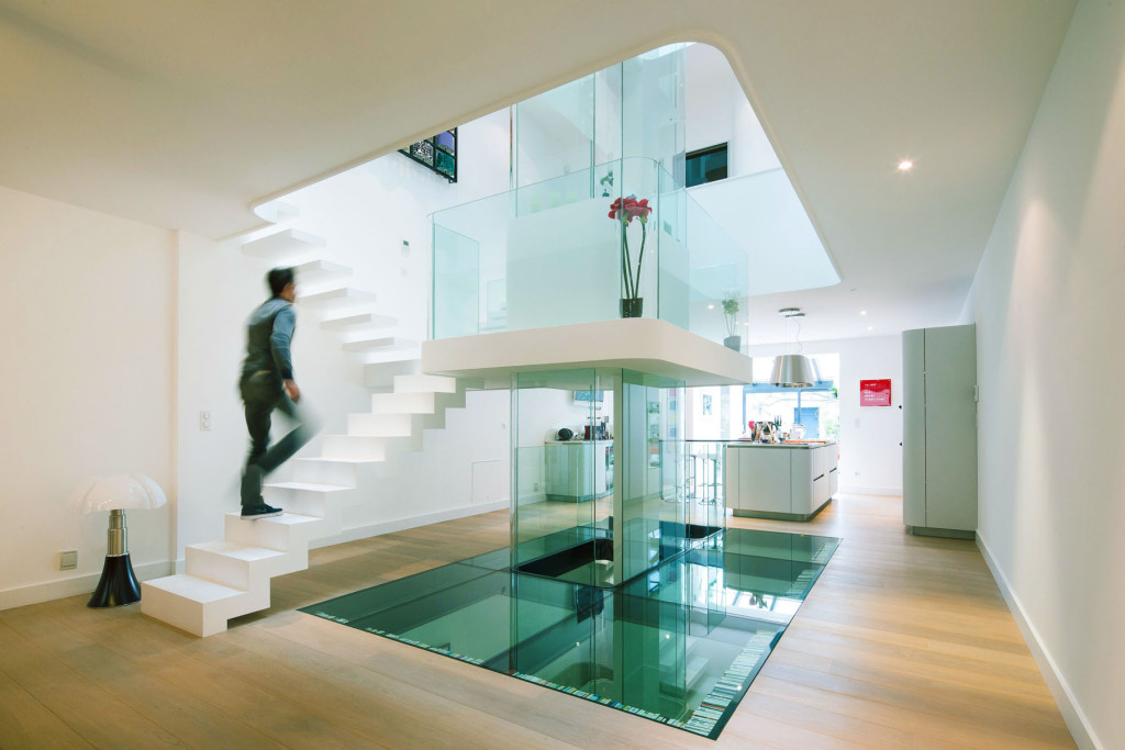 Futuristic Townhouse With Central Glass Axis iDesignArch Interior