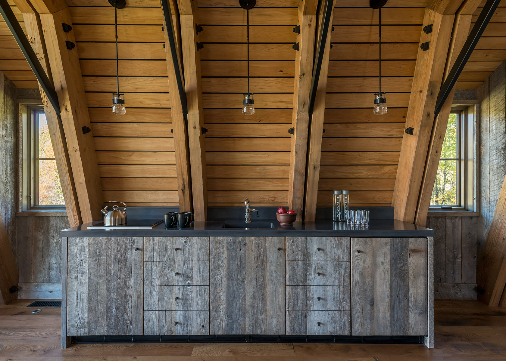 Rustic Modern Country Barn House Kitchen