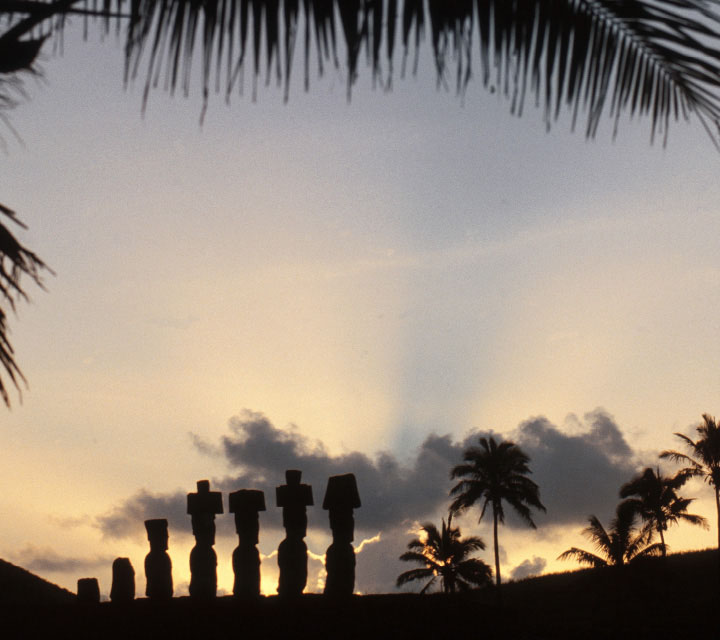 Moai-carved-stone-statues