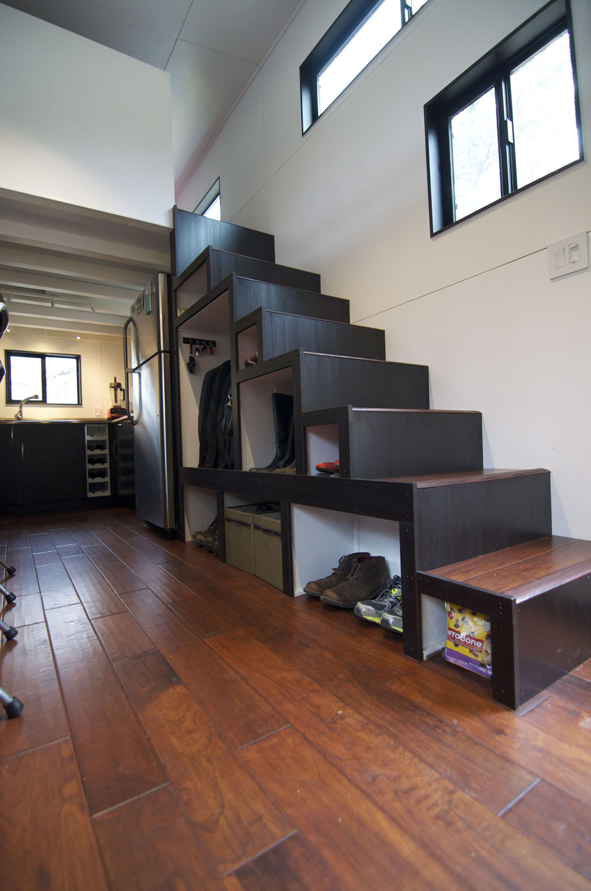 Tiny House Under the Staircase Storage
